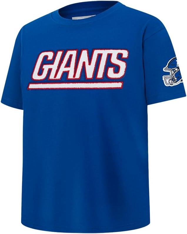 image:imagePro Standard Big Boys NFL New York Giants Classic Chenille Short Sleeve Tee Dodger Blue XL