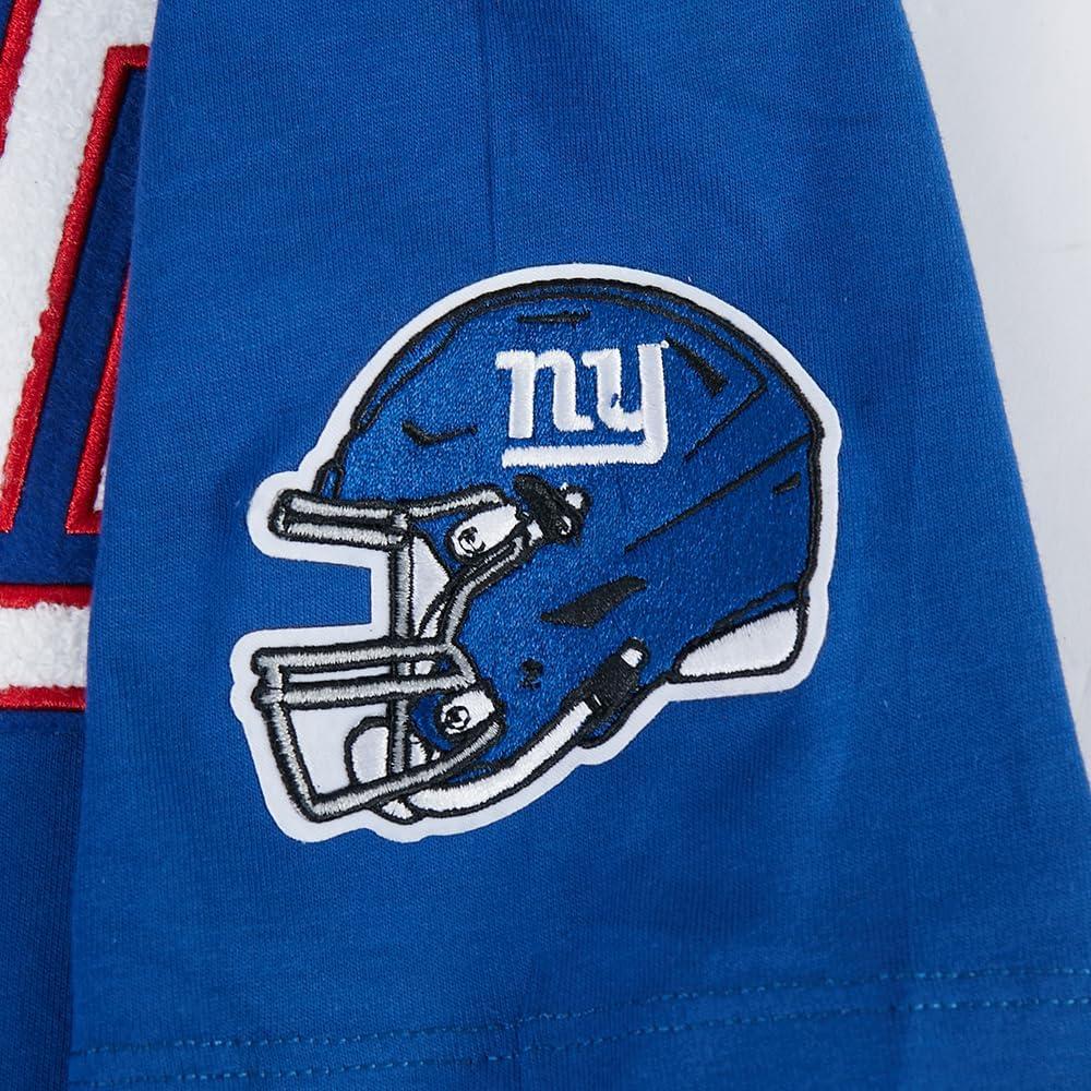 image:imagePro Standard Big Boys NFL New York Giants Classic Chenille Short Sleeve Tee Dodger Blue XL