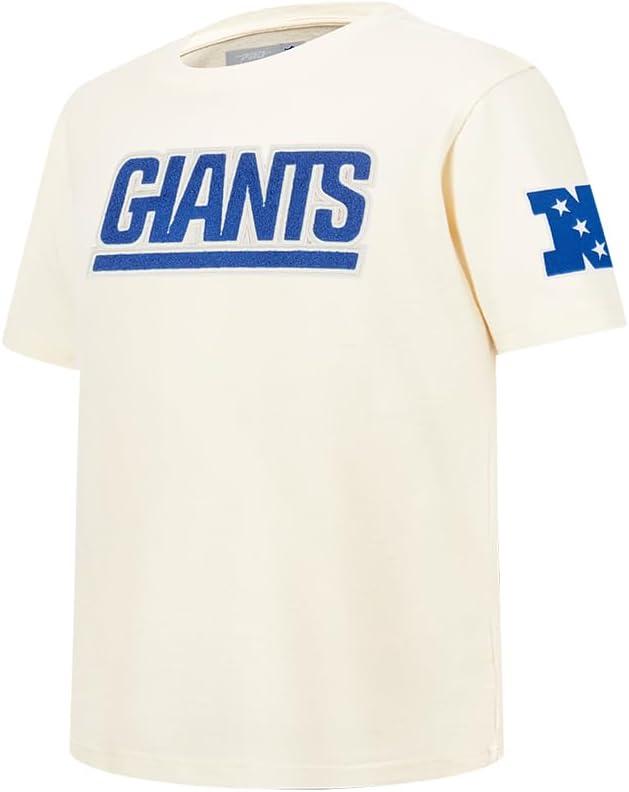 image:imagePro Standard Big Boys NFL New York Giants Retro Classics Short Sleeve Tee Eggshell L