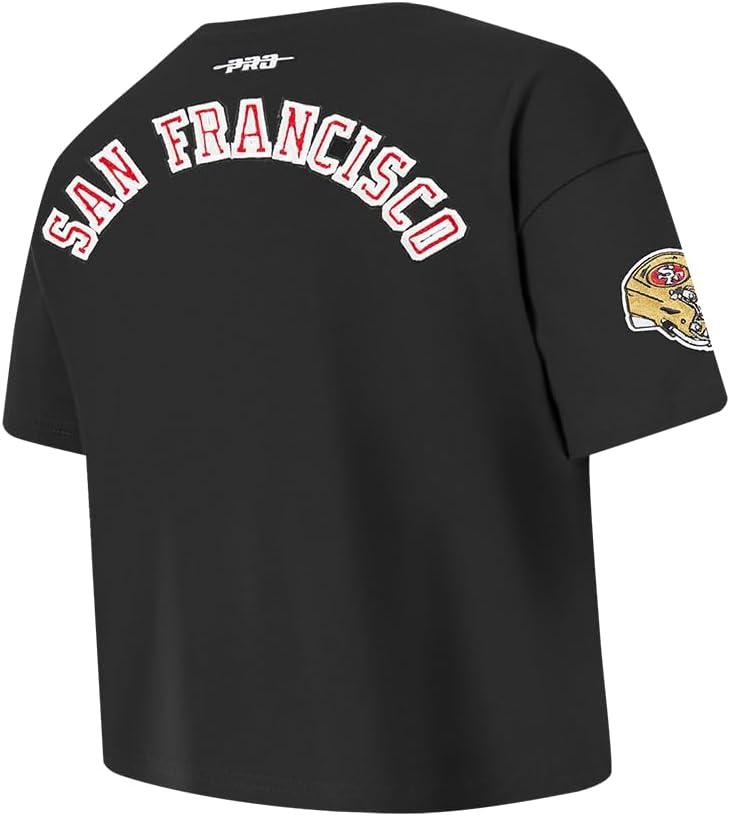 image:imagePro Standard Big Girls NFL San Francisco 49ers Classic Essentials Short Sleeve Boxy Tee Black L