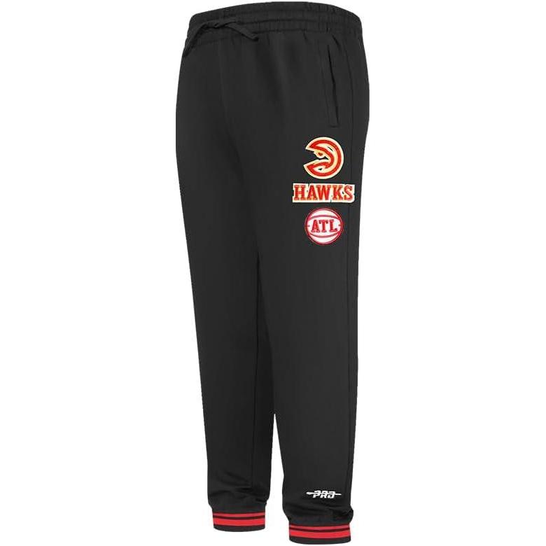 image:imageBig Kids NBA Retro Classics Fleece SweatpantBlackRedBlack