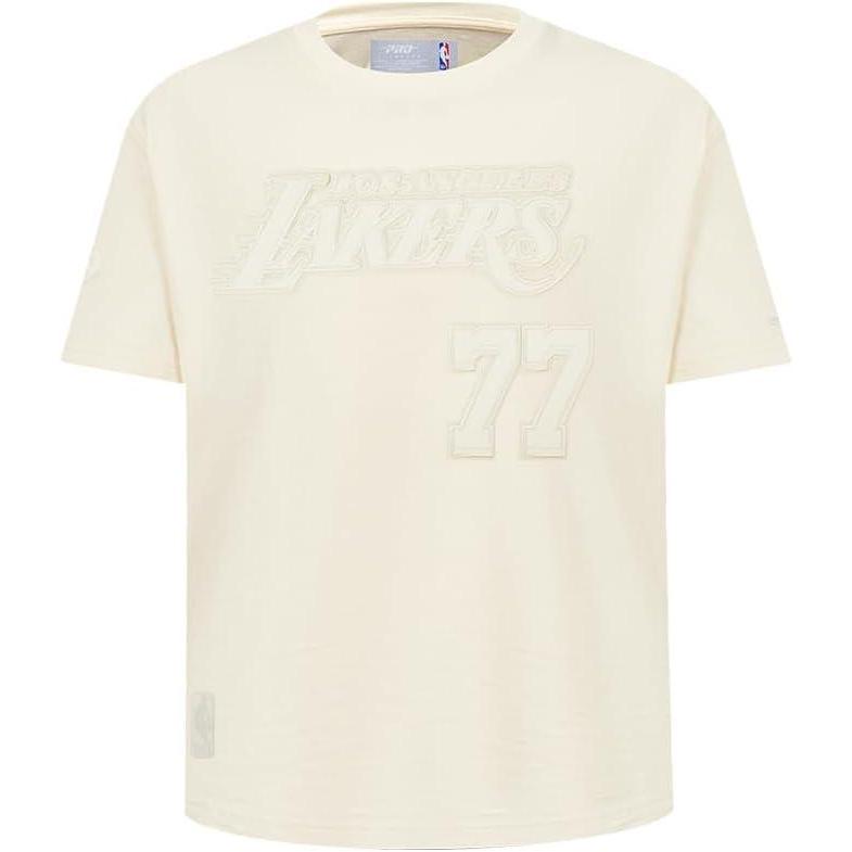 image:imagePro Standard Big Boys NBA Los Angeles Lakers Luka Doncic 77 Neutrals Short Sleeve Tee Eggshell S