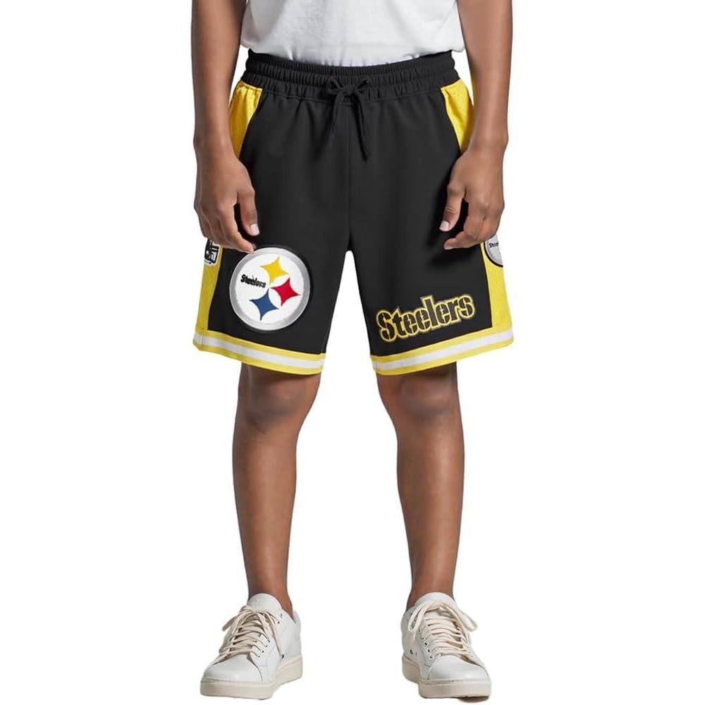 image:imagePro Standard Big Boys NFL Classic Chenille Athletic ShortBlackYellow