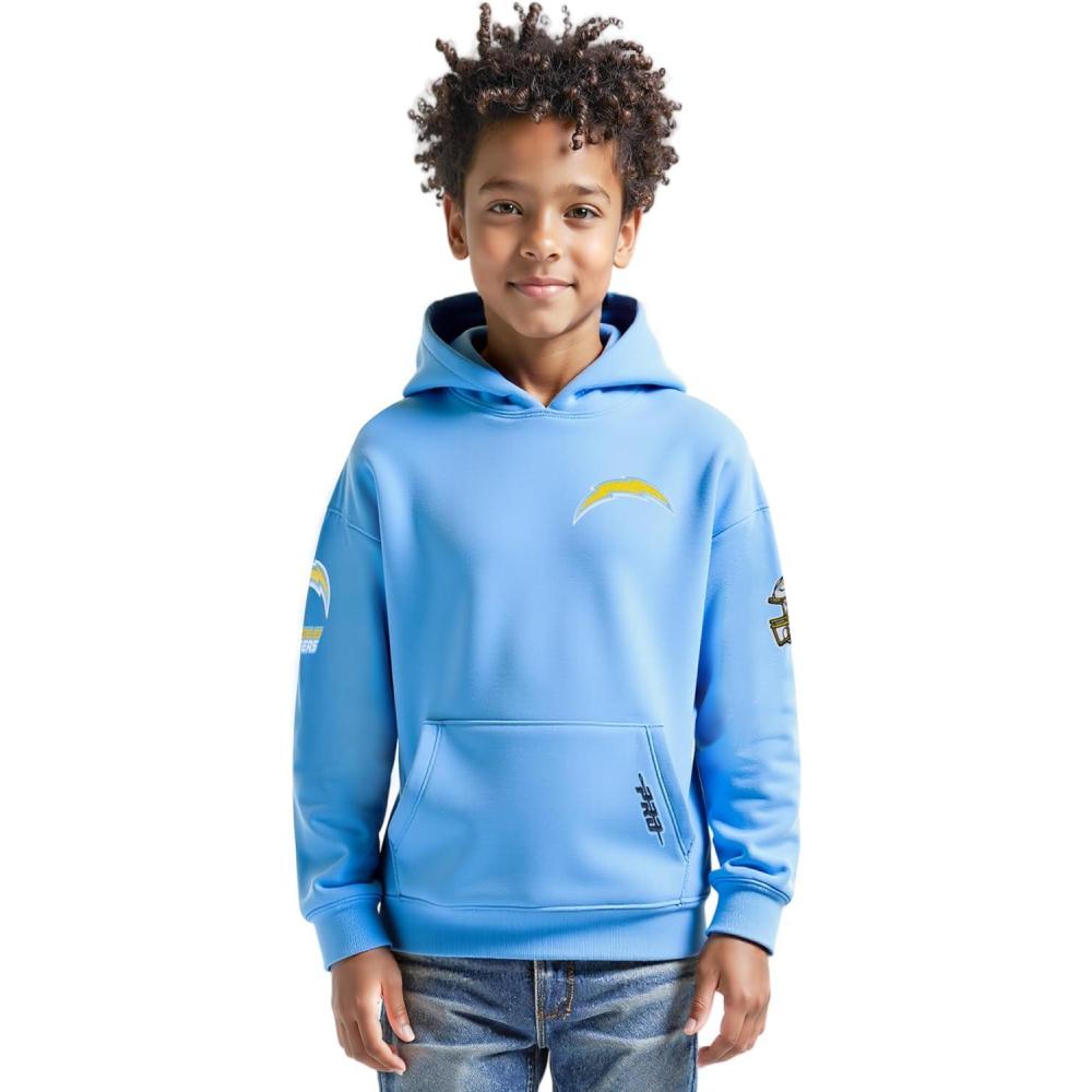 image:imagePro Standard Big Boys NFL Classic Chenille Pull Over Hoodie CardinalUniversity Blue