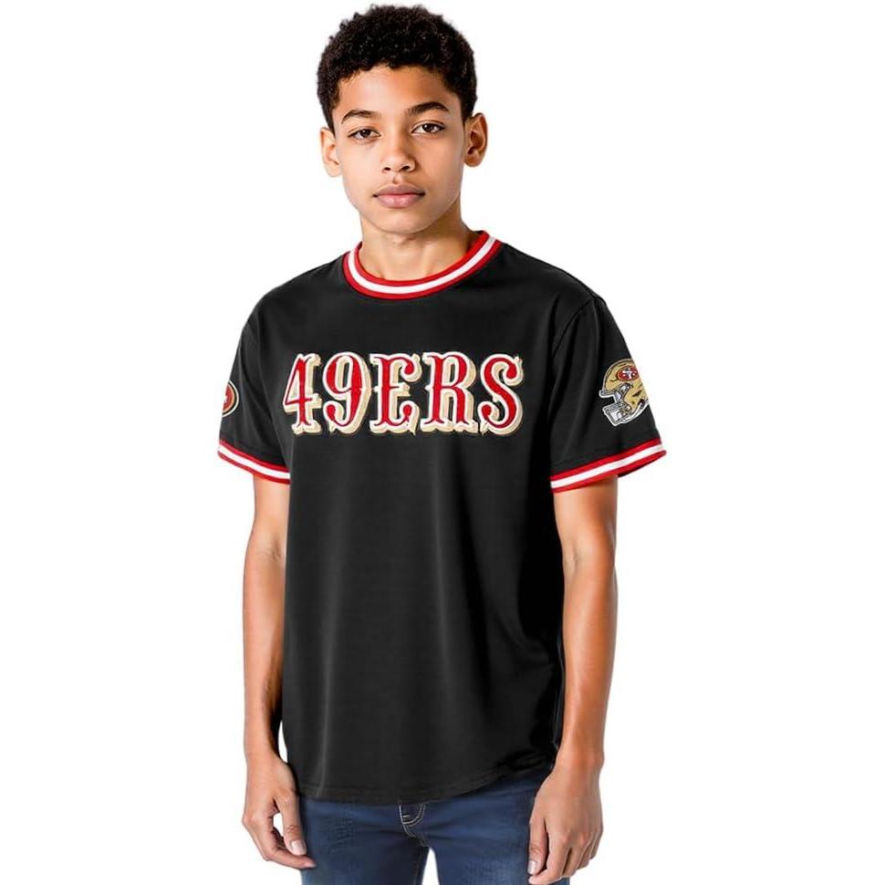 image:imagePro Standard Big Boys NFLClassic Chenille Taping TeeBlackRed