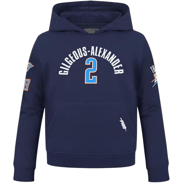 image:imagePro Standard Boys Big NBA Oklahoma City Thunder Classic Player Fleece Pull Over HoodieMidnight Navy
