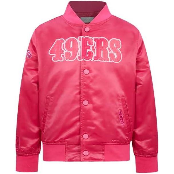 image:imagePro Standard Little Girls NFL Classic Satin JacketBeetroot Purple