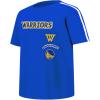 Pro Standard Big Boys NBA Golden State Warriors Retro Classics Short Sleeve Taping Tee Royal Blue S