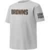 Pro Standard Big Boys NFL Cleveland Browns Classic Chenille Short Sleeve Tee Heather Grey S