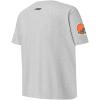 Pro Standard Big Boys NFL Cleveland Browns Classic Chenille Short Sleeve Tee Heather Grey S