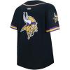 Pro Standard Big Boys NFL Minnesota Vikings Mesh Button Down Mesh Top Black/Purple L
