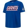 Pro Standard Big Boys NFL New York Giants Classic Chenille Short Sleeve Tee Dodger Blue XL