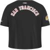 Pro Standard Big Girls NFL San Francisco 49ers Classic Essentials Short Sleeve Boxy Tee Black L
