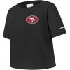 Pro Standard Big Girls NFL San Francisco 49ers Classic Essentials Short Sleeve Boxy Tee Black L