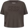 Pro Standard Big Girls NBA Neutral Cotton Short Sleeve Boxy Tee(Dark Taupe)