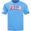 Pro Standard Big Girls NBA Neutral Cotton Short Sleeve Boxy Tee(University Blue)