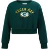Pro Standard Big Girls NFL Classic Essentials Crewneck Sweatshirt(Forest Green)