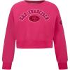 Pro Standard Big Girls NFL Classic Triple Pink Crewneck Sweatshirt(Beetroot Purple)