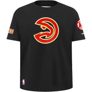 Big Boys NBA Retro Classics Cotton Short Sleeve Tee(Black)