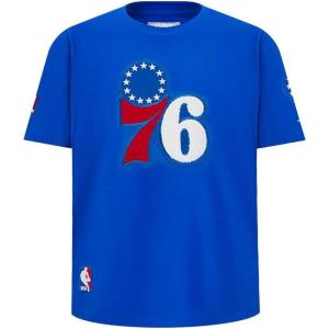 Big Boys NBA Retro Classics Cotton Short Sleeve Tee(Royal Blue)