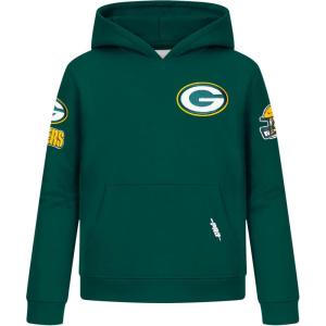 Pro Standard Big Boys NFL Classic Chenille Pull Over Hoodie Cardinal(Forest Green)