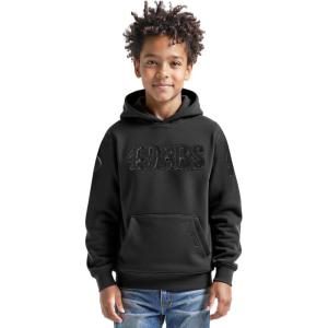 Pro Standard Big Boys NFL Classic Triple Black Pull Over Hoodie(Black)