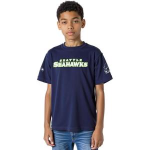 Pro Standard Big Boys NFL Seattle Seahawks Classic Chenille Short Sleeve Tee Midnight Navy M