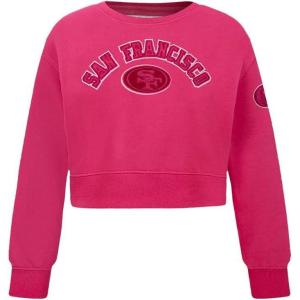 Pro Standard Big Girls NFL Classic Triple Pink Crewneck Sweatshirt(Beetroot Purple)