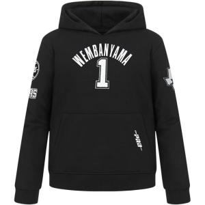 Pro Standard Boys’ Big NBA San Antonio Spurs Classic Player Fleece Pull Over Hoodie(Black)