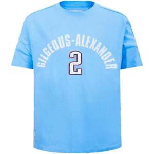 Pro Standard NBA Boys Big Boys NBA Oklahoma City Thunder Classic Player Cotton Taping Tee(University Blue)