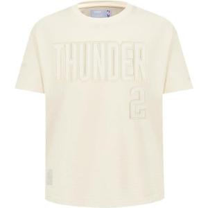 Pro Standard NBA Boys Big Boys NBA Oklahoma City Thunder Neutrals Player Cotton Short Sleeve Tee(Eggshell)