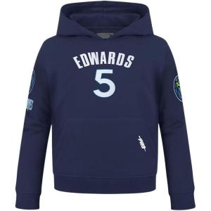 Pro Standard NBA boys Big Boys Nba Minnesota Timberwolves Classic Player Fleece Pull Over Hoodie(Midnight Navy)