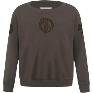 Pro Standard NBA boys Big Boys Nba Neutral Fleece Crewneck Sweatshirt(Dark Taupe)