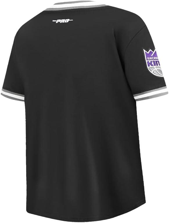 image:imageBig Boys NBA Classic Chenille Cotton Taping TeeBlackGray
