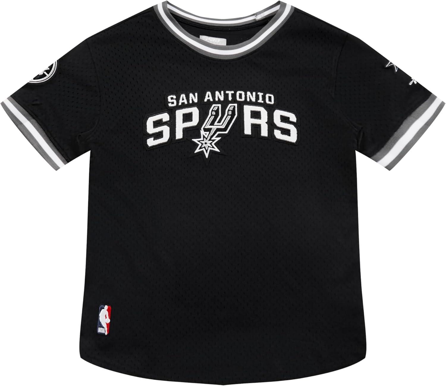 image:imageBig Boys NBA Classic Chenille Cotton Taping TeeBlackGray