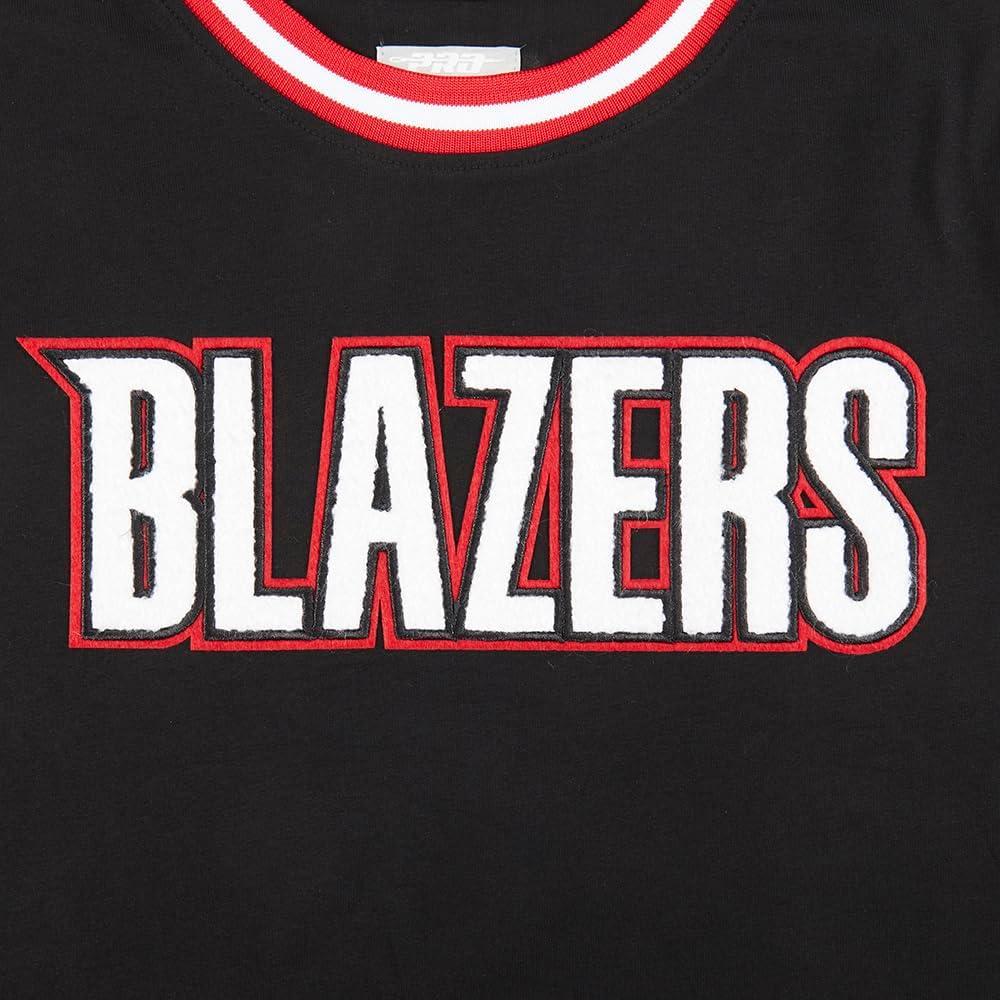 image:imageBig Boys NBA Classic Chenille Cotton Taping TeeBlackRed