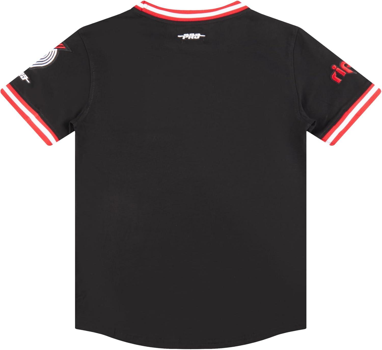 image:imageBig Boys NBA Classic Chenille Cotton Taping TeeBlackRed