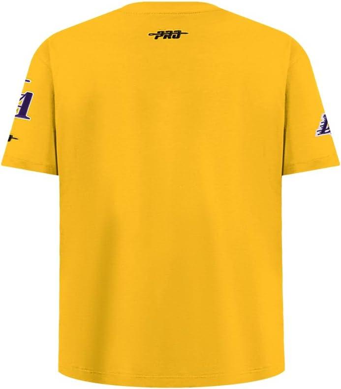 image:imagePro Standard Big Boys NBA Los Angeles Lakers Luka Doncic 77 Classic Player Short Sleeve Taping Tee YellowBlack S