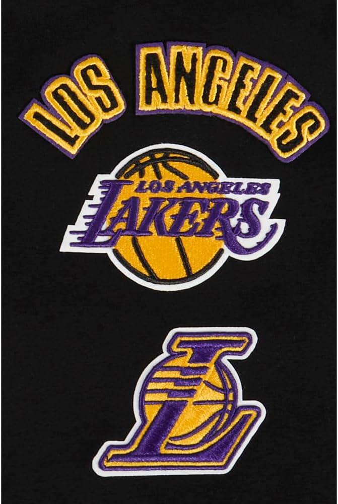 image:imagePro Standard Big Boys NBA Los Angeles Lakers Retro Classics Short Sleeve Taping Tee BlackPurple M