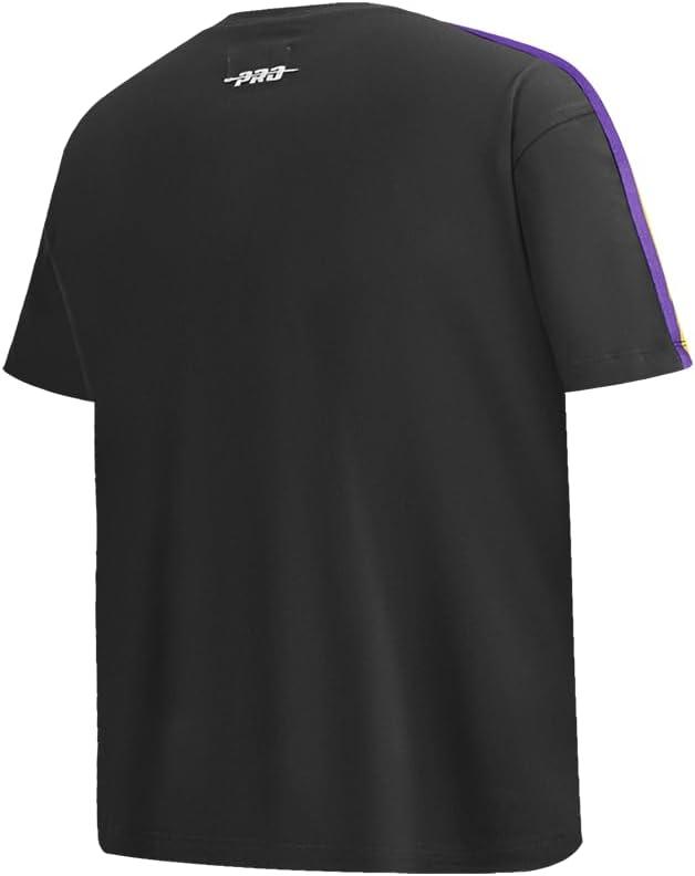 image:imagePro Standard Big Boys NBA Los Angeles Lakers Retro Classics Short Sleeve Taping Tee BlackPurple M