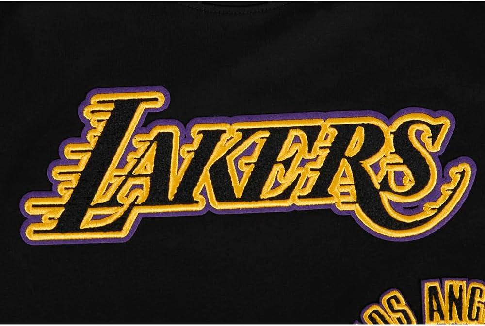 image:imagePro Standard Big Boys NBA Los Angeles Lakers Retro Classics Short Sleeve Taping Tee BlackPurple M