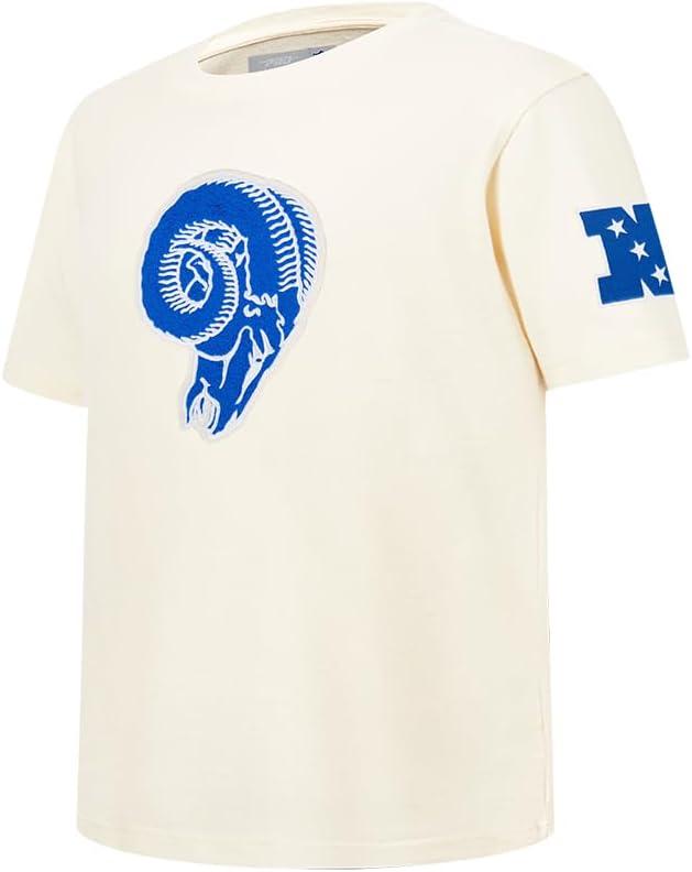 image:imagePro Standard Big Boys NFL Los Angeles Rams Retro Classics Short Sleeve Tee Eggshell L