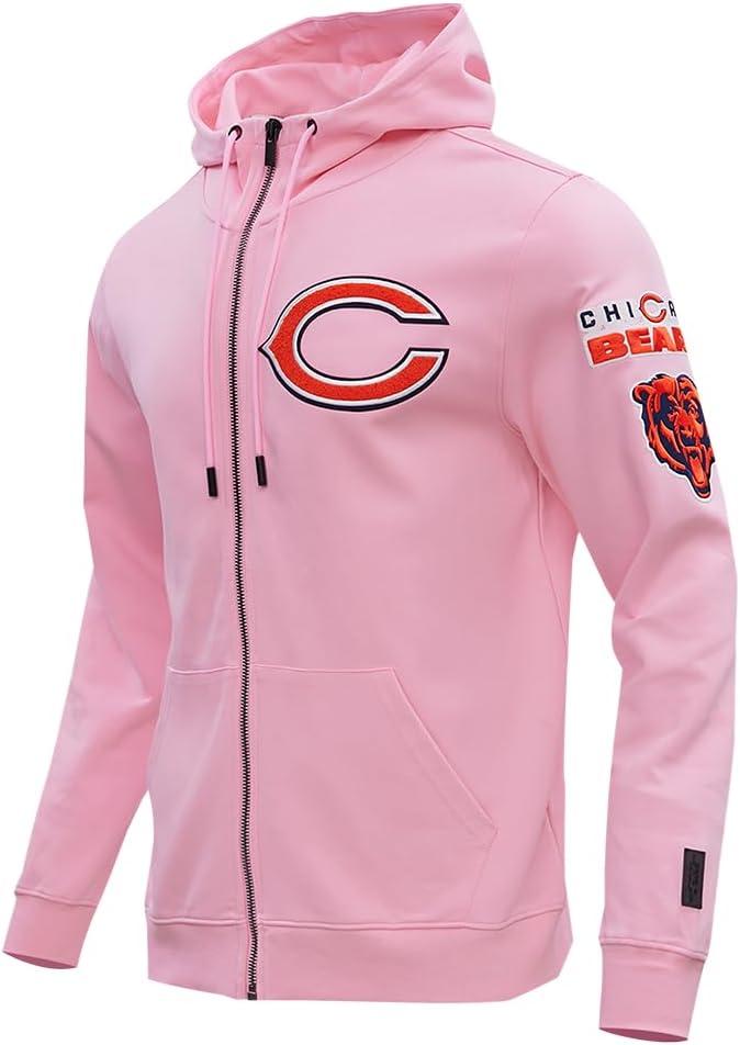 image:imagePro Standard Mens NFL Classic Chenille Full Zip HoodiePink