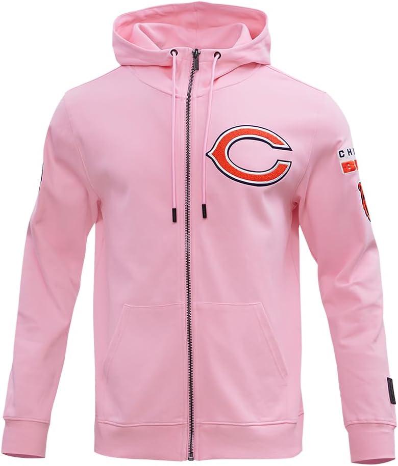 image:imagePro Standard Mens NFL Classic Chenille Full Zip HoodiePink