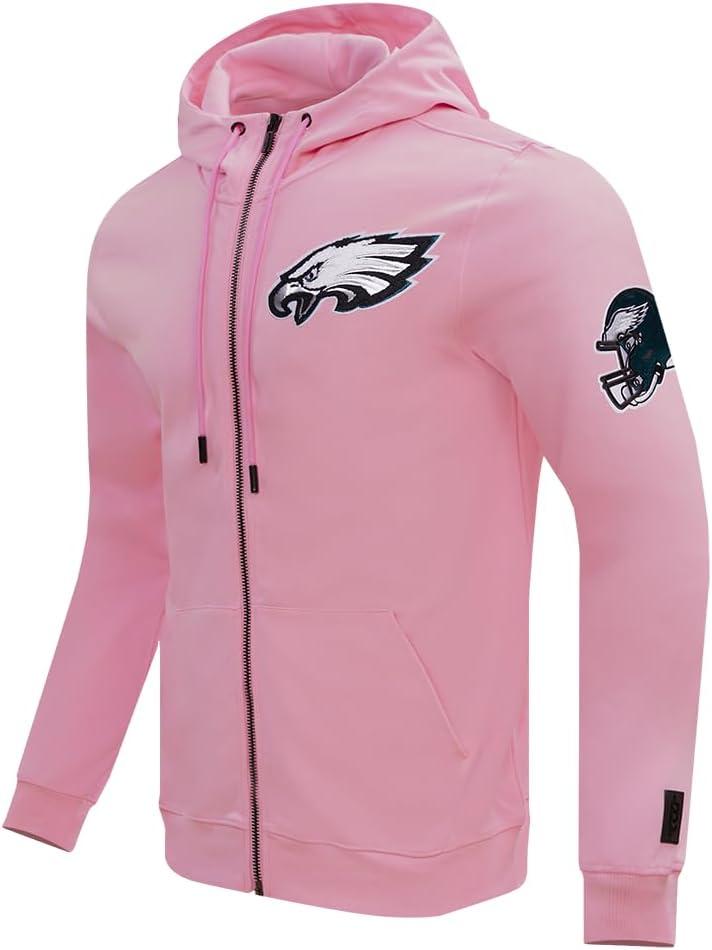 image:imagePro Standard Mens NFL Classic Chenille Full Zip HoodiePink