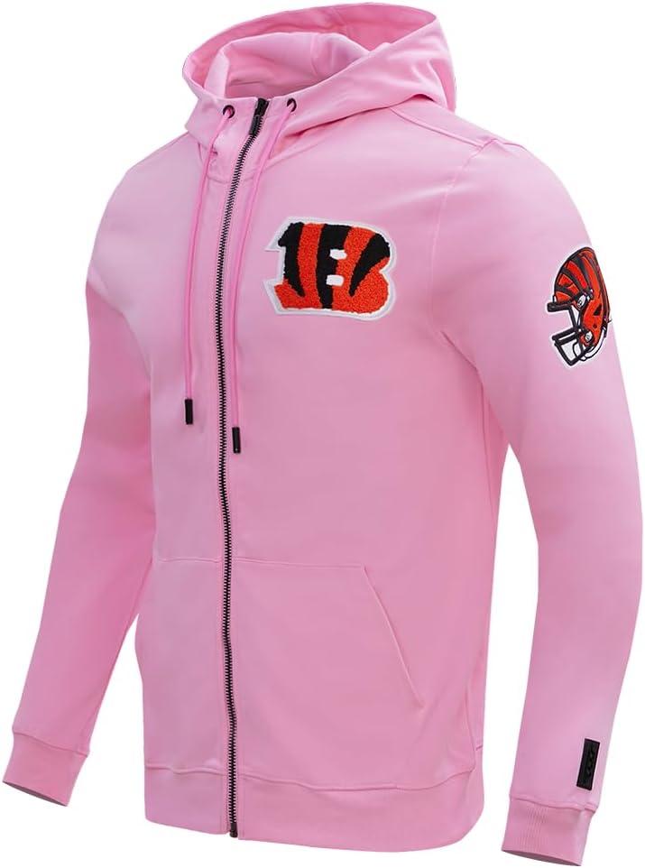 image:imagePro Standard Mens NFL Classic Chenille Full Zip HoodiePink
