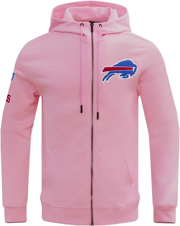 image:imagePro Standard Mens NFL Classic Chenille Full Zip HoodiePink