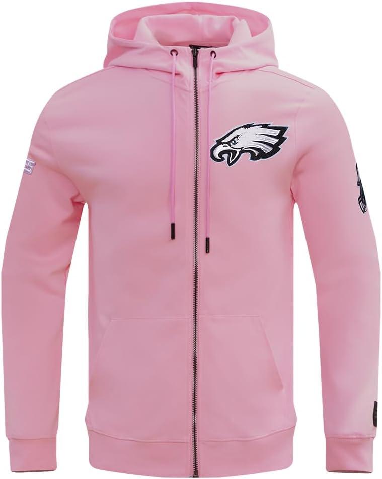 image:imagePro Standard Mens NFL Classic Chenille Full Zip HoodiePink