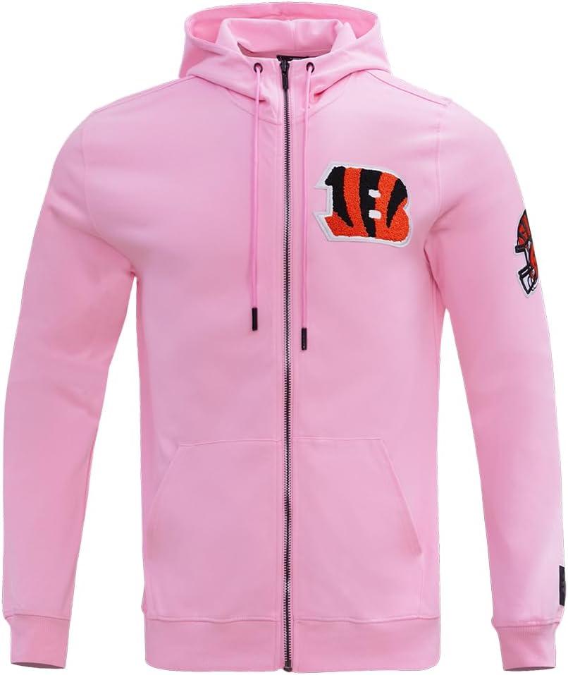 image:imagePro Standard Mens NFL Classic Chenille Full Zip HoodiePink