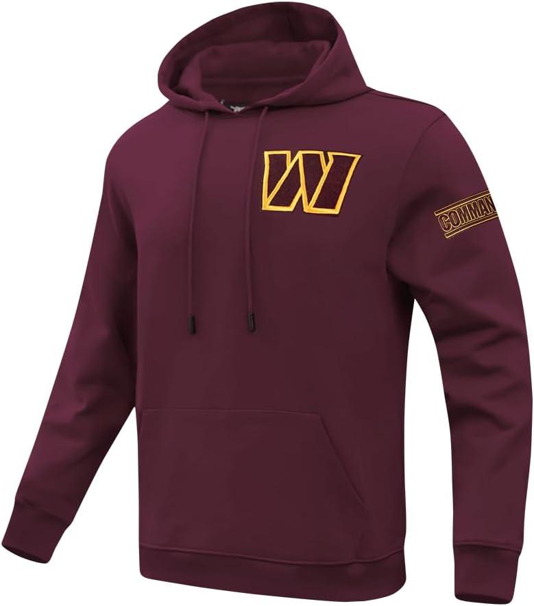 image:imagePro Standard Mens NFL Classic Chenille Pull Over HoodieWine